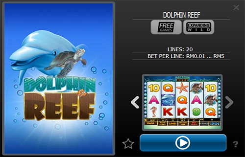 intertops classic casino Dolphin Reef Slot